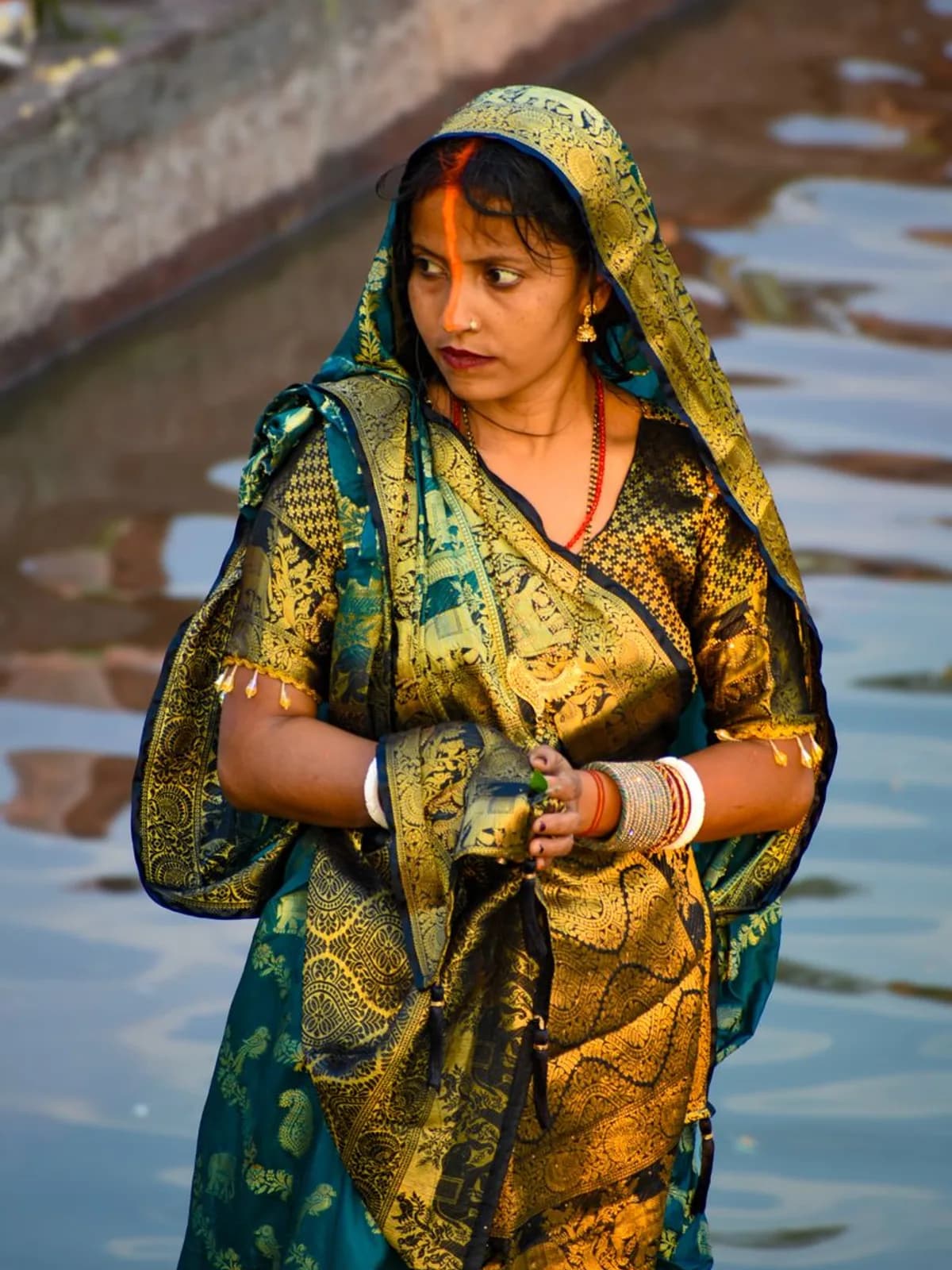 A Queen of House dress, photographed in the Tirunelveli workroom